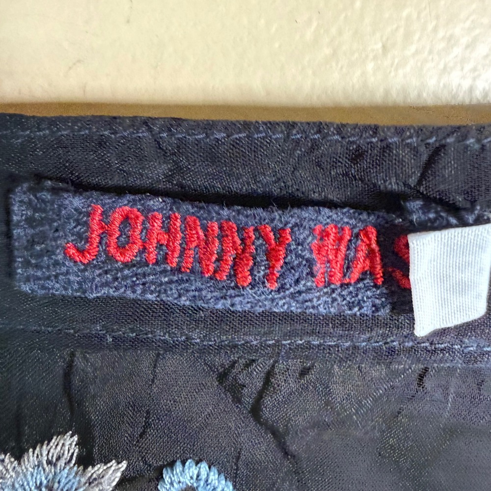 Johnny Was Embroidered Tunic Women XXL Black Floral Boho Peasant Whimsical Flowy - Picture 3 of 9